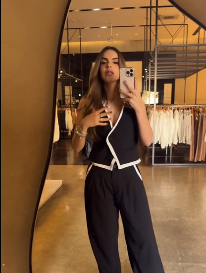 Conjunto Alfaiataria Noir Blanc