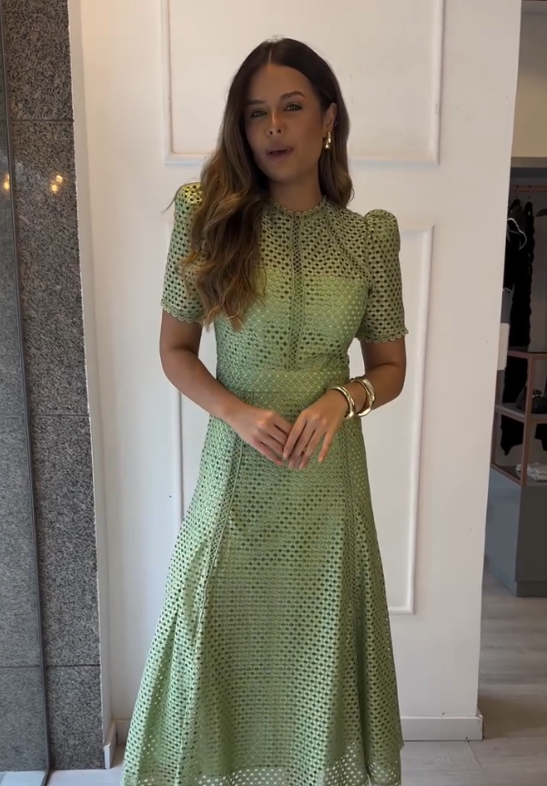 Robe Aurélie Verde Pistache