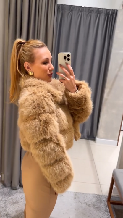 Casaco Aurora Caramelo