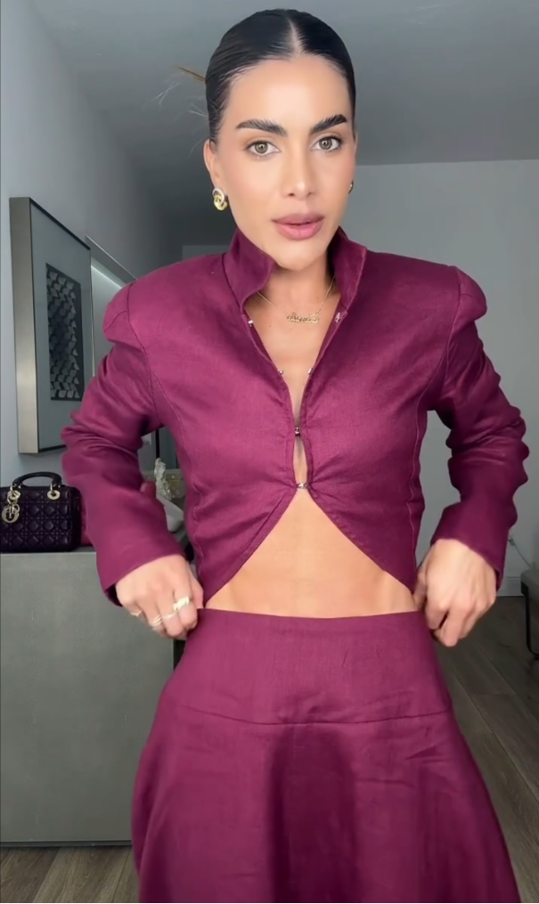 Conjunto Linho Marsala Élégance 