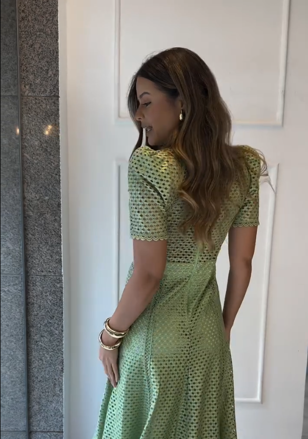 Robe Aurélie Verde Pistache