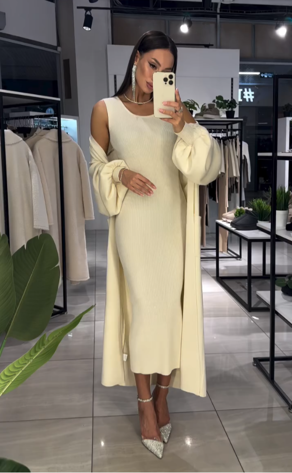 Ensemble de Tricô Ludmila – Off-White 