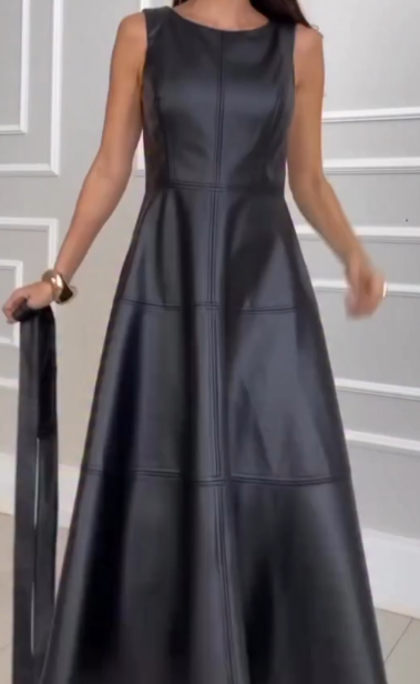 Robe Midi Dominique Couro Eco