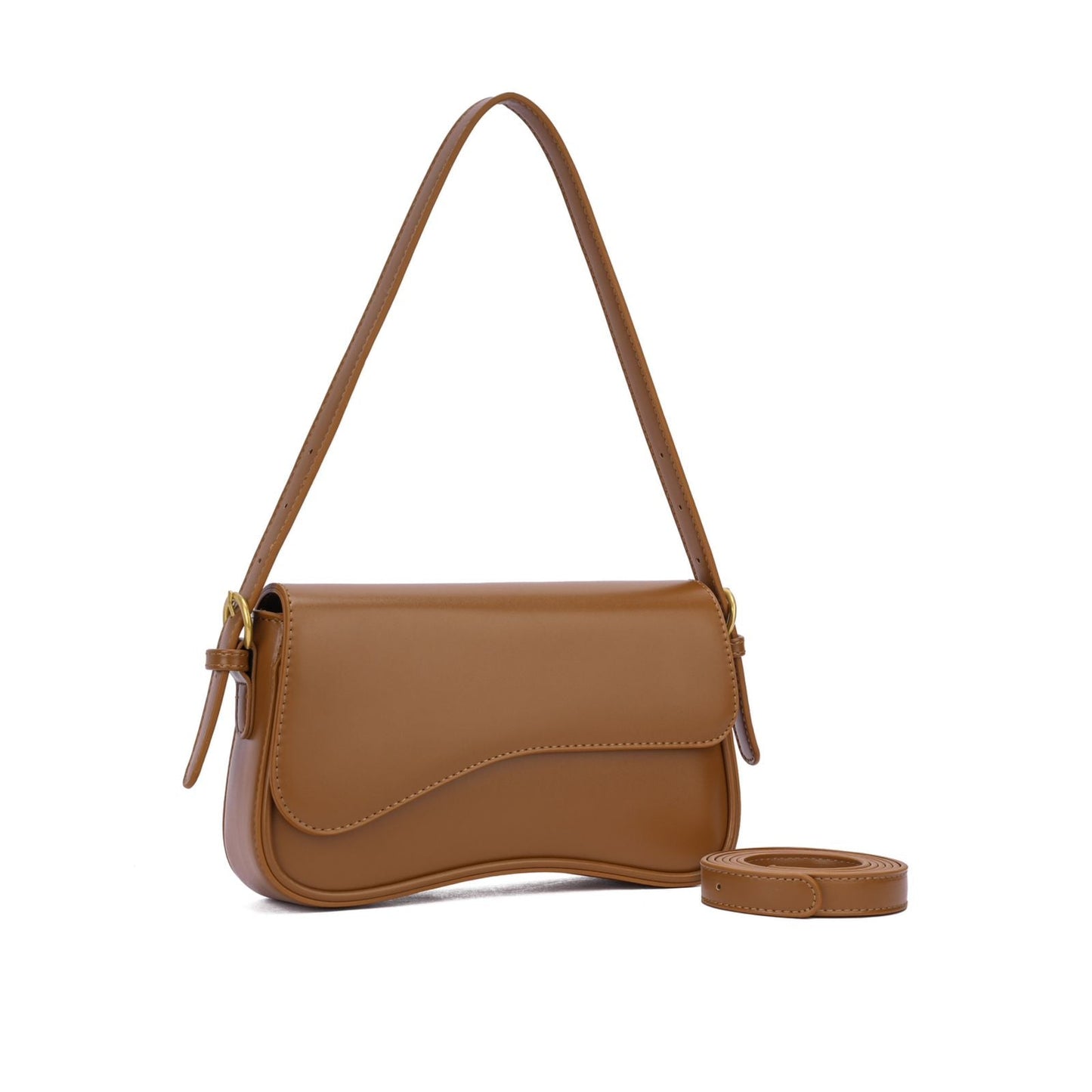 Sac Tiracolo avec Design Ondulado et Alça Ajustável
