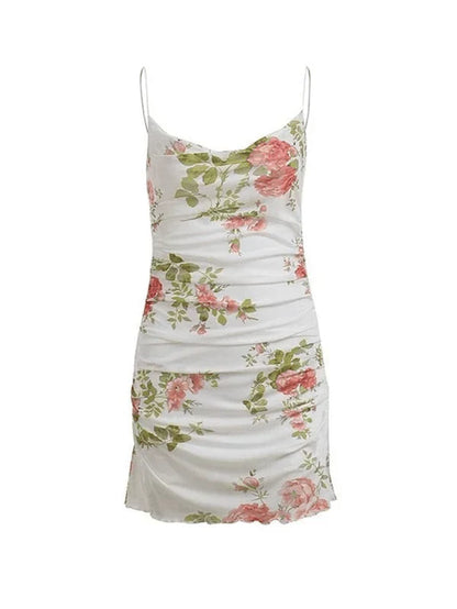 Robe Florale Alça Fina Mollye - Estilo Romântico e Feminino 