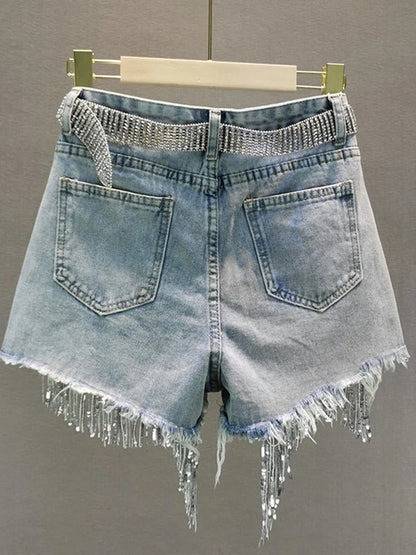 Short Cintura Alta Brilho - Shine 