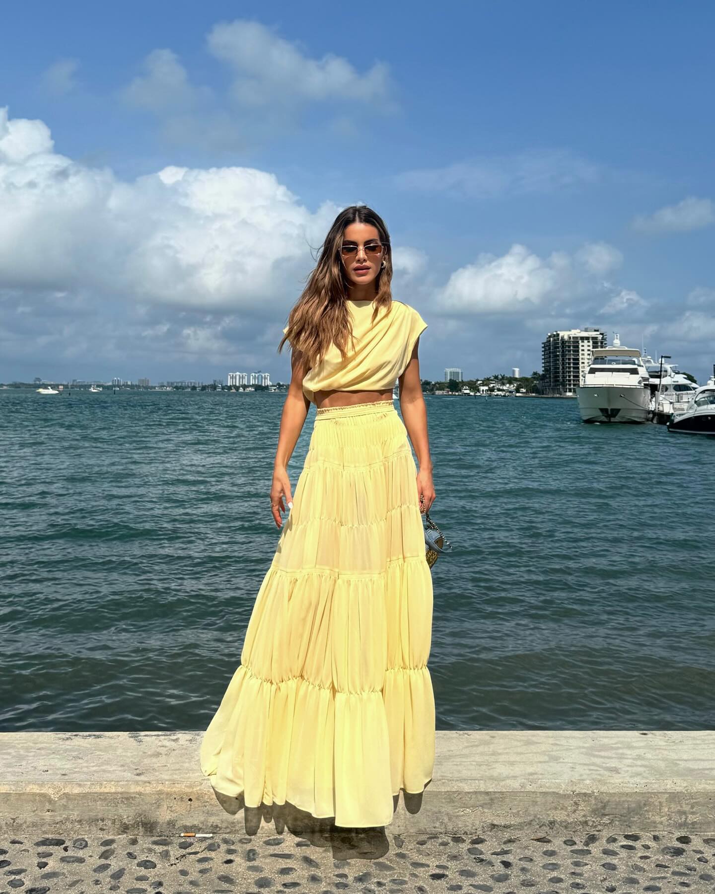 Robe Longo Aliona – Amarelo Pastel 