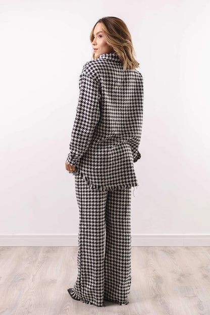 Conjunto Feminino Tweed Calça et Max Camisa 