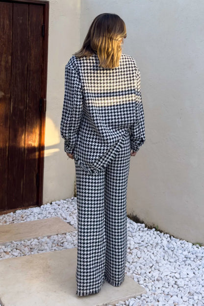 Conjunto Feminino Tweed Calça et Max Camisa 