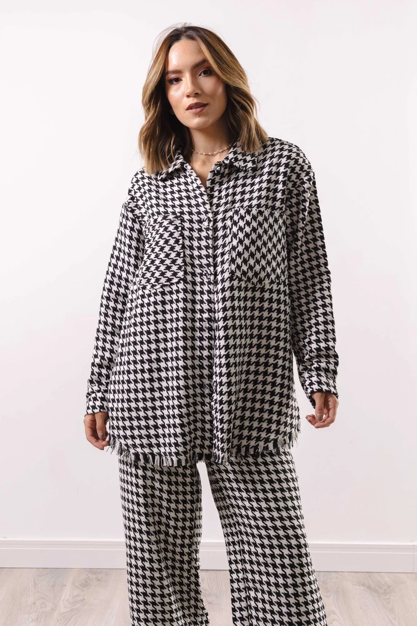 Conjunto Feminino Tweed Calça et Max Camisa 