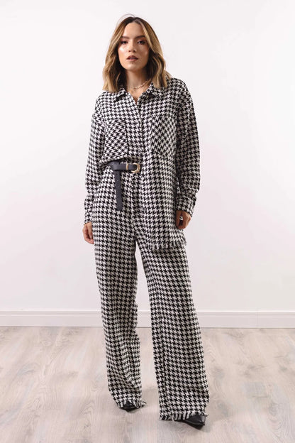 Conjunto Feminino Tweed Calça et Max Camisa 