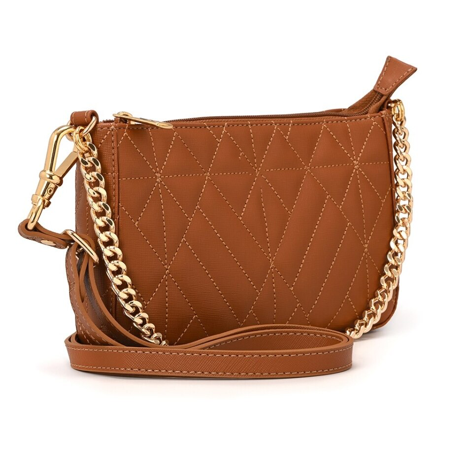 Sac Caramelo Alana Couro Legítimo 