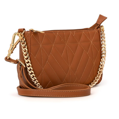 Sac Caramelo Alana Couro Legítimo 