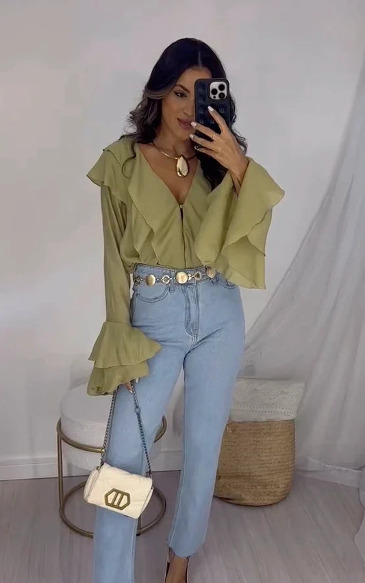 Conjunto Suzan - Calça e Blusa 