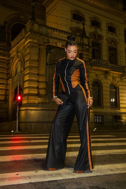 Ensemble Vegas Preto/Caramelo 
