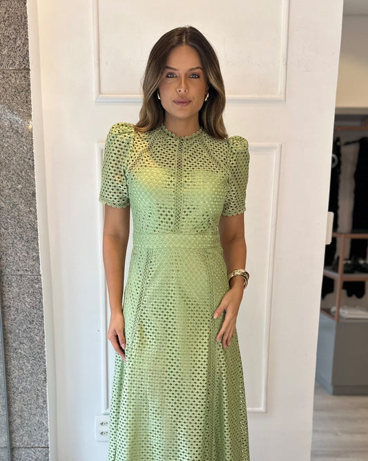 Robe Aurélie Verde Pistache