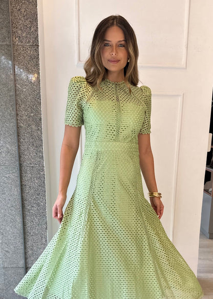 Robe Aurélie Verde Pistache