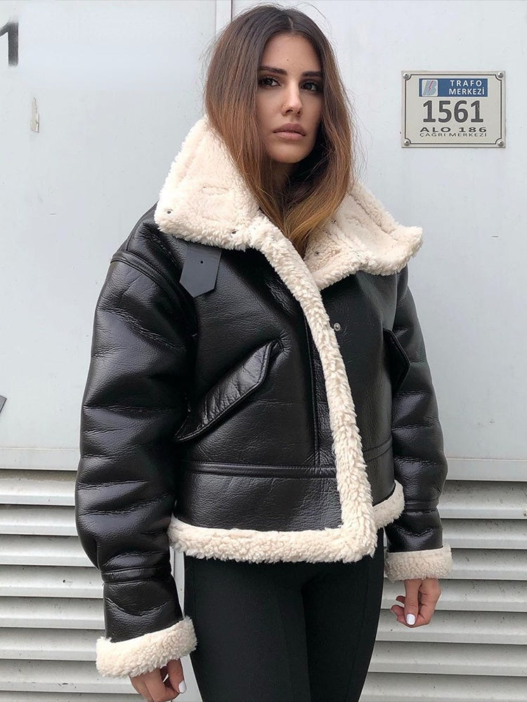 Veste en cuir Marthina 