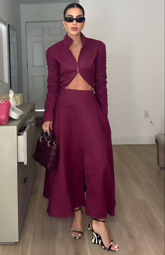 Conjunto Linho Marsala Élégance 