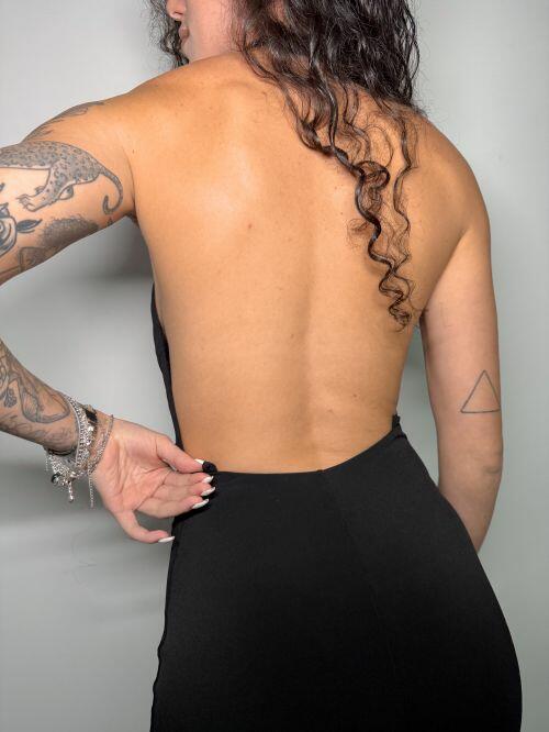 Robe longue devant unique