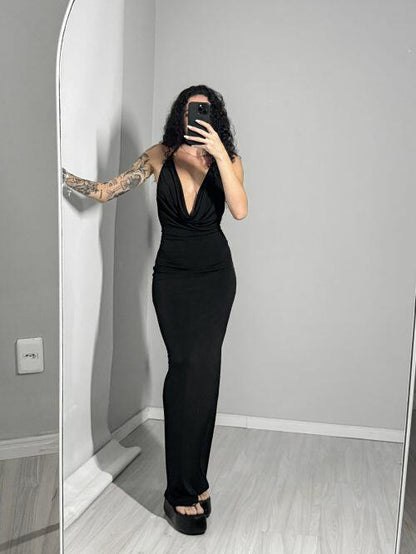 Robe longue devant unique