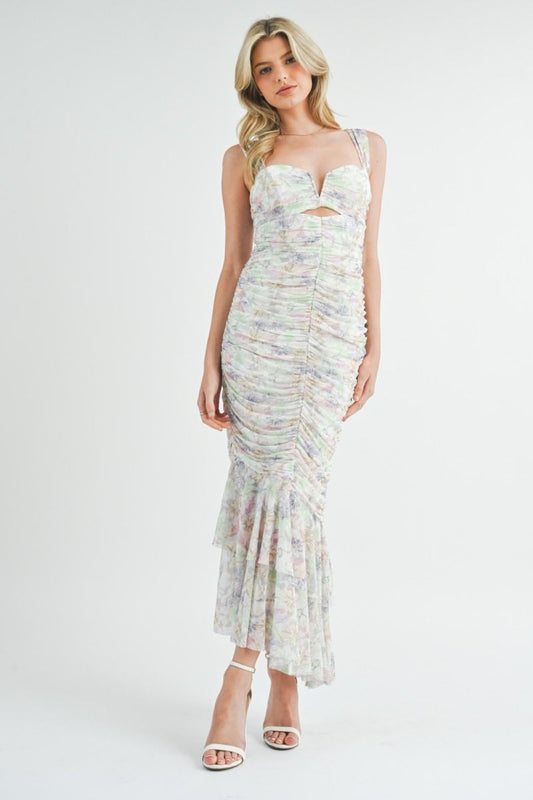 Robe Maxi Moulante Florale Sereia 