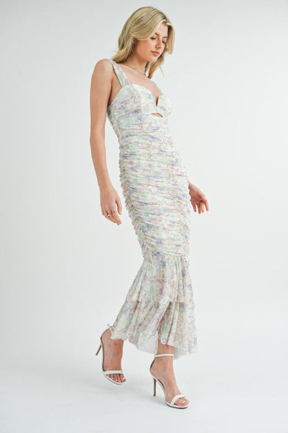 Robe Maxi Moulante Florale Sereia 