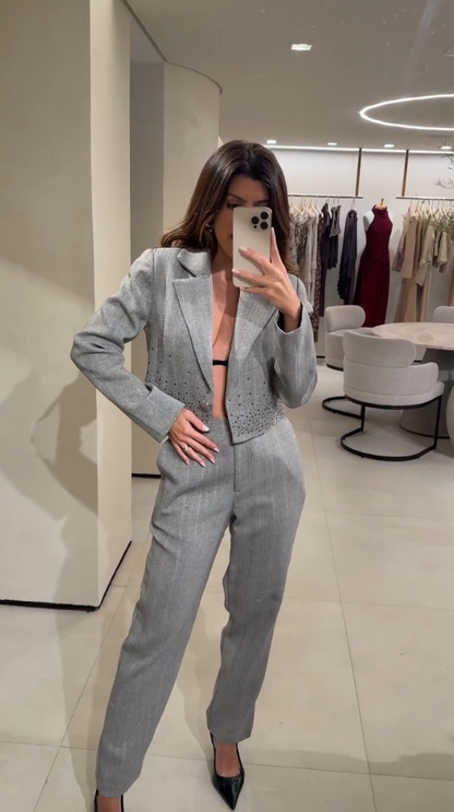 Conjunto Alfaiataria avec Strass 