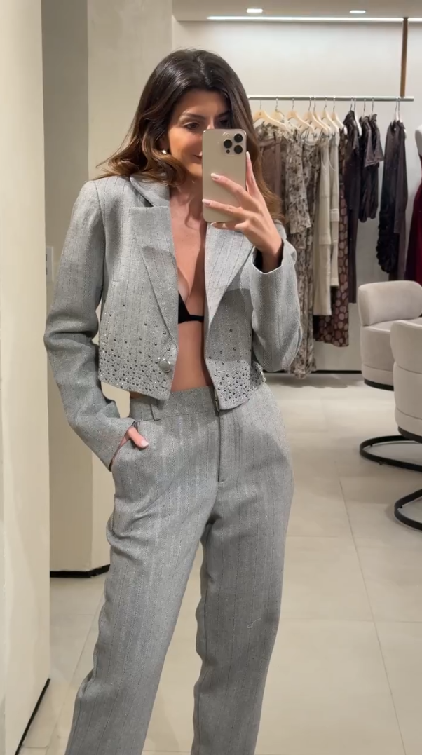 Conjunto Alfaiataria avec Strass 