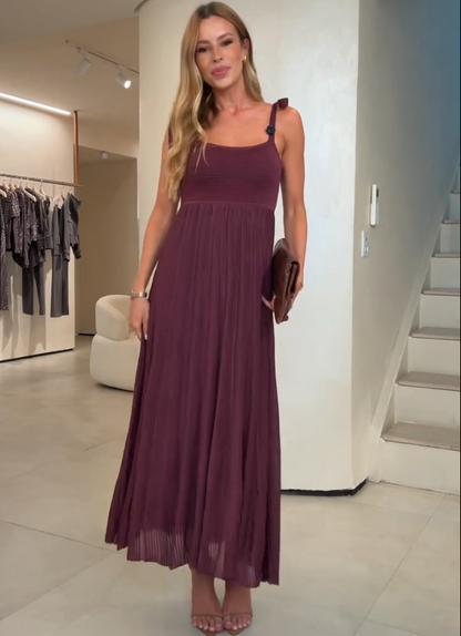 Robe longue plissée de Tom Vinho 