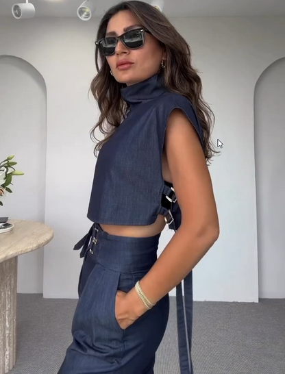 Conjunto Alfaiataria Feminino avec Cinto