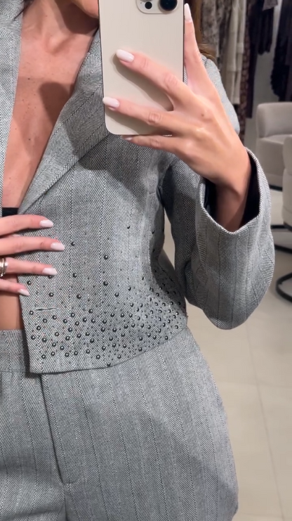 Conjunto Alfaiataria avec Strass 