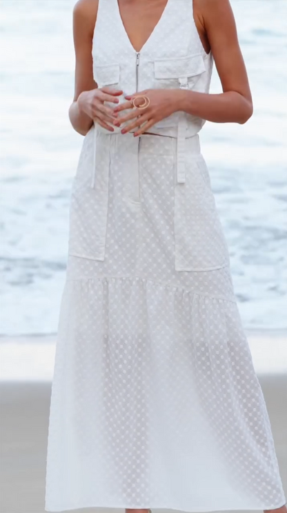 Look frais – Conjunto Texturizado Branco 