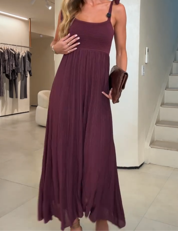 Robe longue plissée de Tom Vinho 