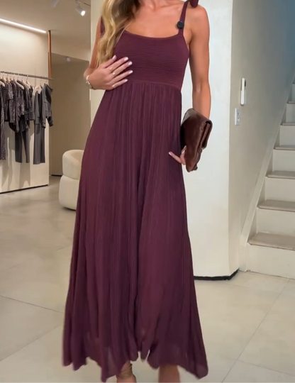 Robe longue plissée de Tom Vinho 