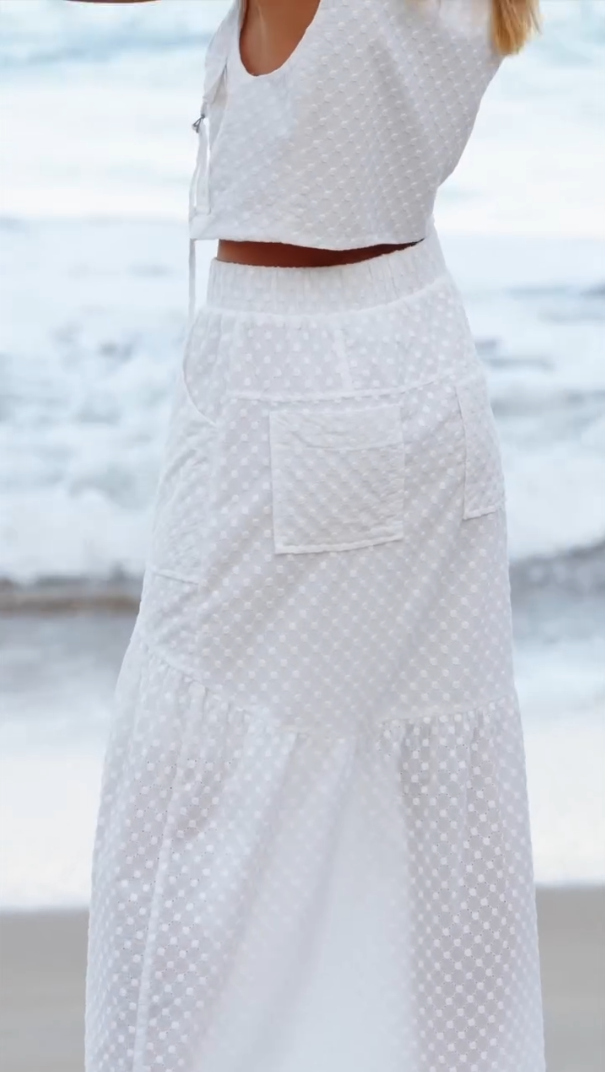 Look frais – Conjunto Texturizado Branco 