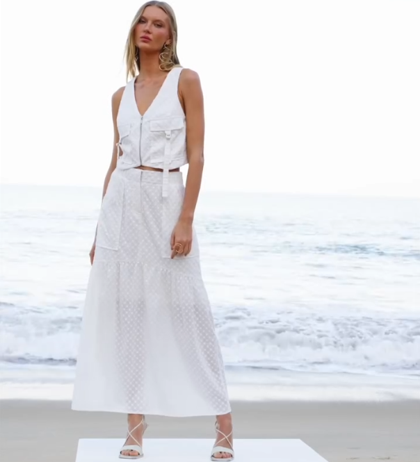 Look frais – Conjunto Texturizado Branco 