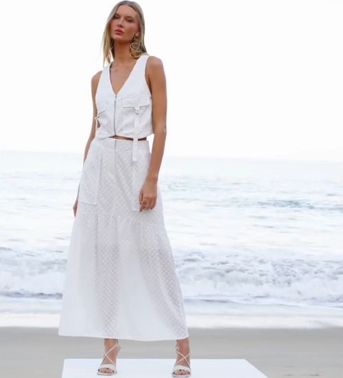 Look frais – Conjunto Texturizado Branco 