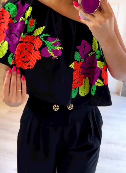 Conjunto Lorena Cropped e Calça Pantalona