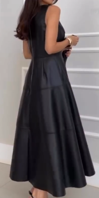 Robe Midi Dominique Couro Eco