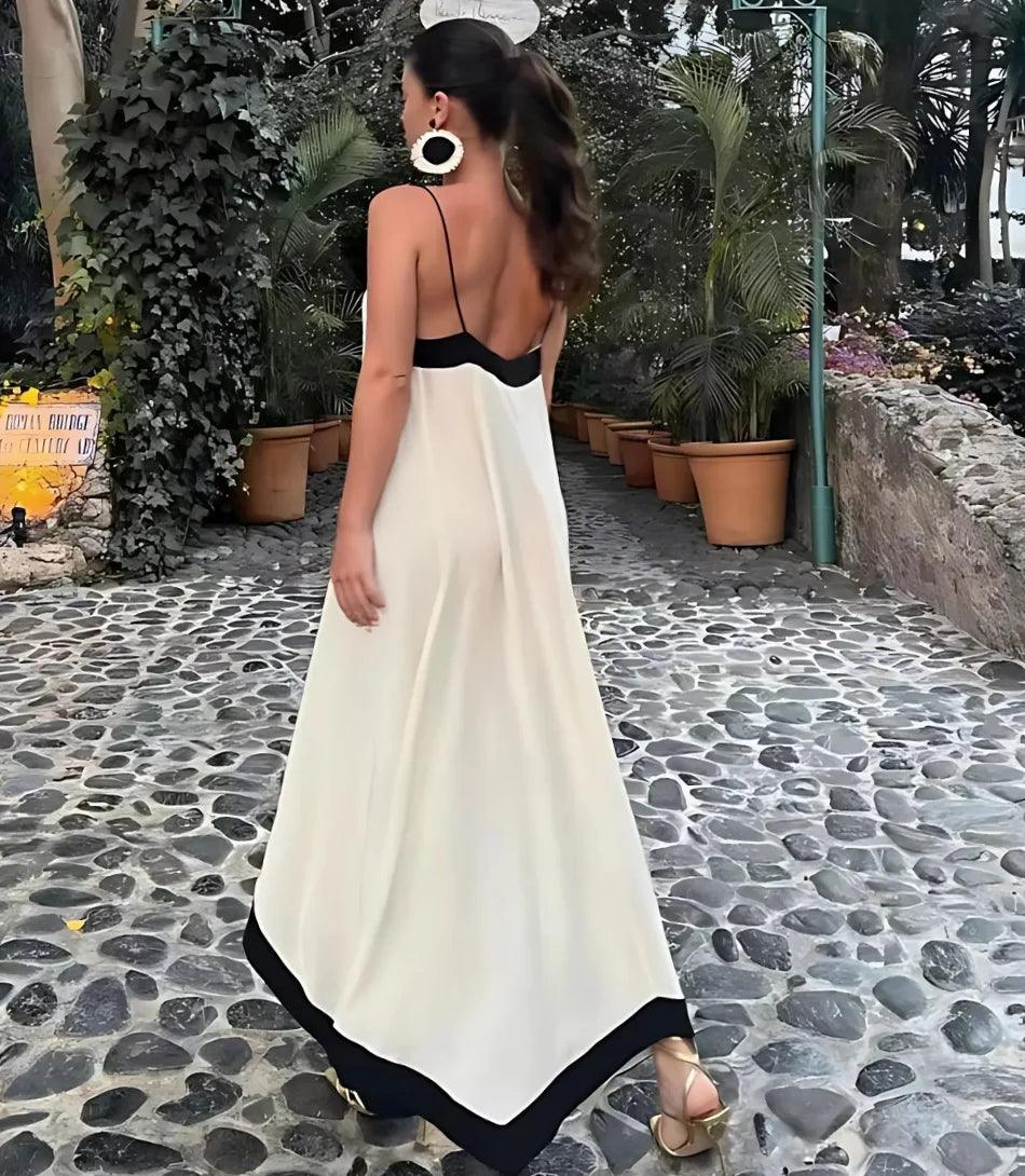 Robe longue élégante Boho avec Alças Finas 