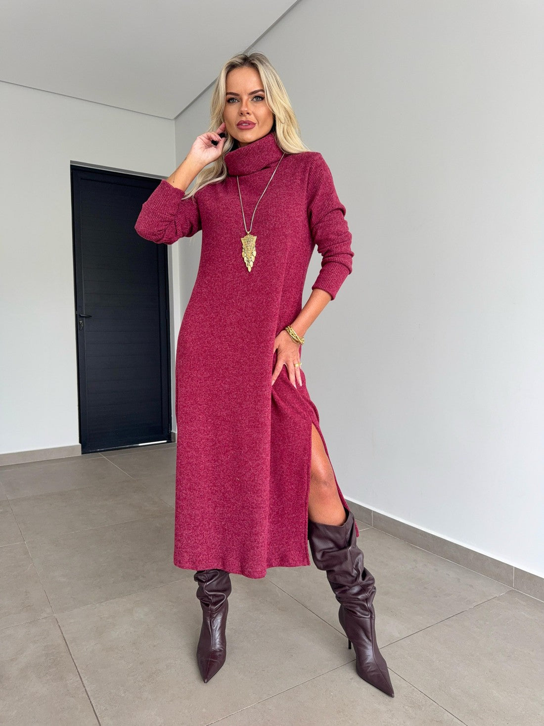 Robe Midi Tricot Marque 