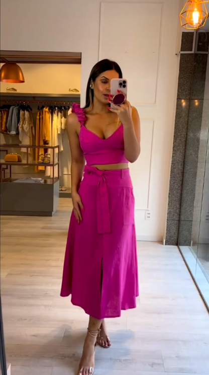 Ensemble Clara Cropped et Saia Midi