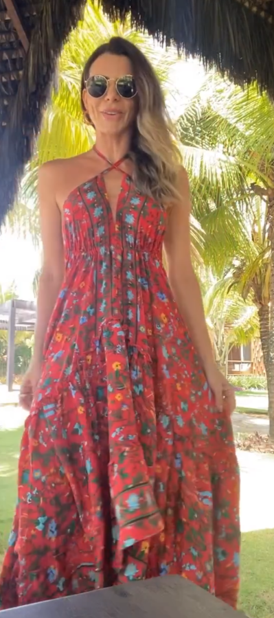 Robe longue Flora Tropicália